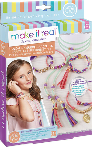 Make It Real Make It Real Créer 6 bracelets suédine et or (fr/en) 695929012076