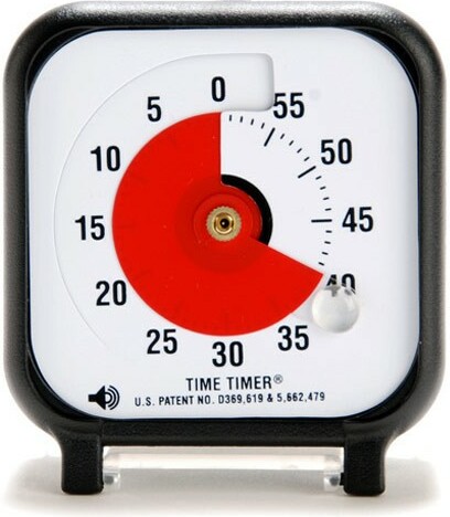 Time Timer Time Timer minuterie visuelle noire 3" 60 min 051497143688