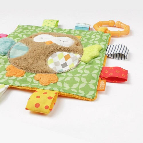Fehn Hibou doudou activités 16x16cm 4001998071665