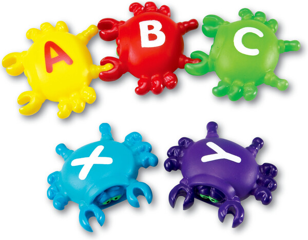 Learning Resources Crabes à lier aux lettres de l'alphabet (fr/en) 765023873061