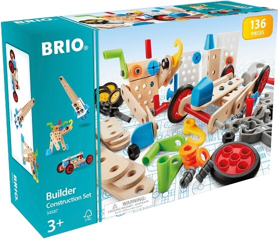 Brio Construction Brio Construction 34587 Coffret évolution Builder 136 pièces 7312350345872