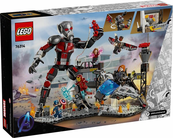 LEGO LEGO 76314 Captain America: Civil War Action Battle 673419406345