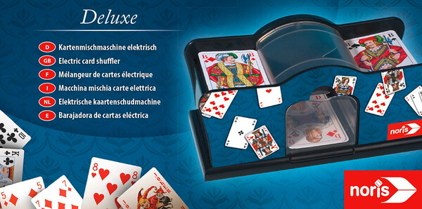 Noris Spiele Mélangeur de cartes automatique a piles 