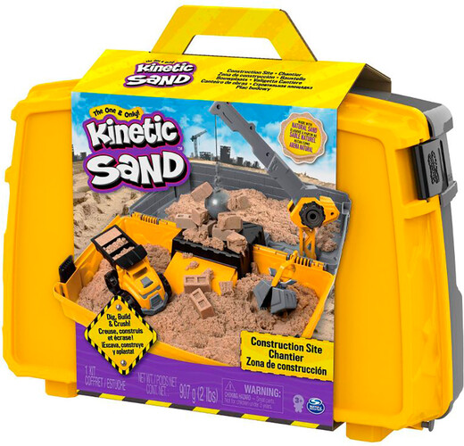 Kinetic Sand kinetic sand - coffret bac à sable pliable chantier 20778988134300