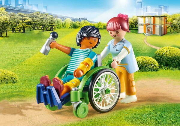Playmobil Playmobil 70193 Patient en fauteuil roulant 4008789701930