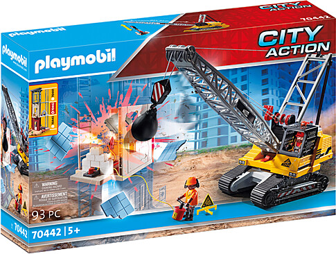 Playmobil Playmobil 70442 Dragline avec mur de construction 4008789704429