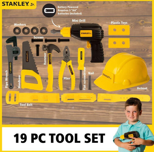 Stanley Jr. Stanley Jr. Mega ensemble d'outils 19 pièces 878834005665