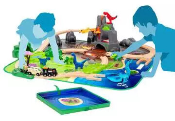 Brio Train Brio Train en bois ensemble de luxe dinosaures 36104 7312350361049