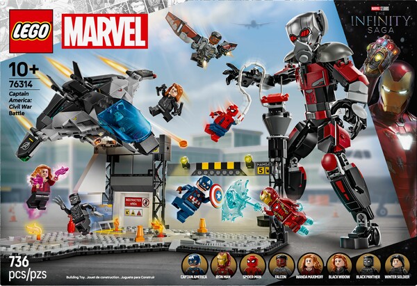LEGO LEGO 76314 Captain America: Civil War Action Battle 673419406345