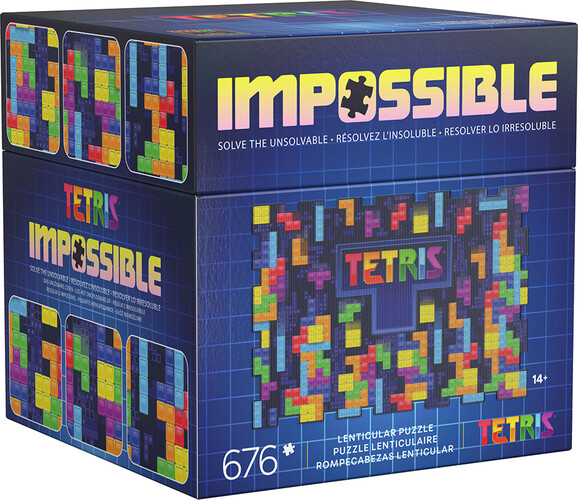 Spin Master Casse-tête impossible tetris 676 pièces - puzzle lenticulaire 778988673430