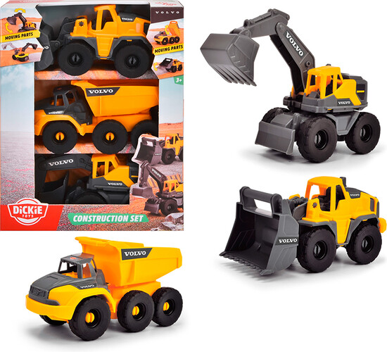 Dickie Toys dickie - jeu de construction 3 véhicules 4006333087387