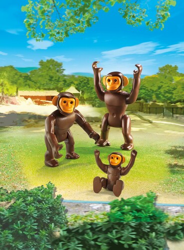 Playmobil Playmobil 6650 Famille de chimpanzés en sac (juil 2016) 4008789066503