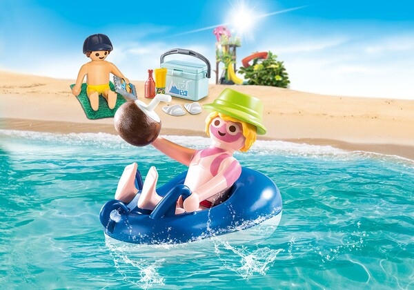 Playmobil Playmobil 70112 Vacancier avec coups de soleil et bouée 4008789701121