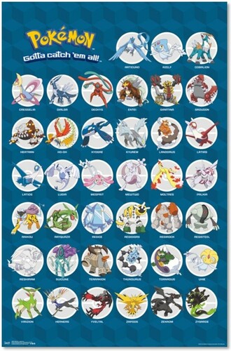 Pokémon Affiche/poster Pokémon 14865 882663048656