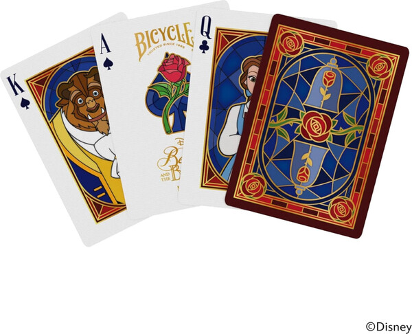Bicycle Cartes à jouer - disney beauty and the beast 073854099537