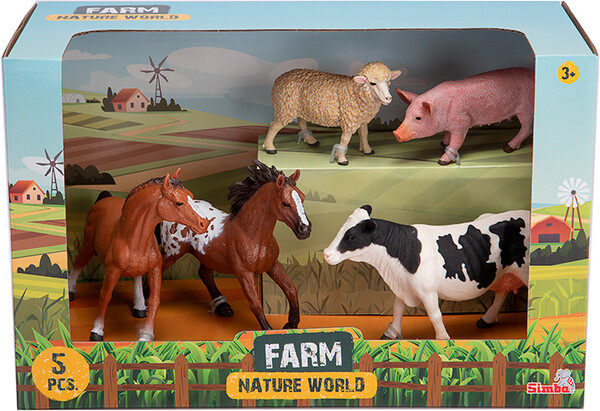 Simba Toys Simba - Ensemble animaux de la ferme 5 4006592094850