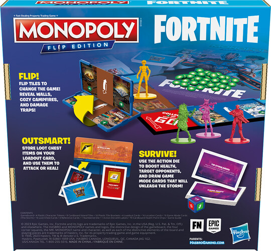 Hasbro Monopoly Fortnite flipped edition - E/O // (0823) 195166235448