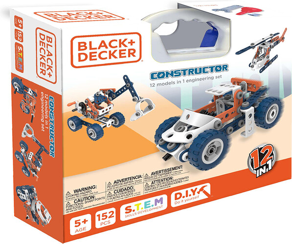 Constructor Constructor Jr - Ensemble 12 modèles en 1, 152 pièces 878834008086