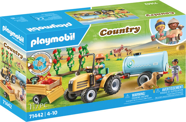 Playmobil Playmobil 71442 Fermier avec tracteur et citerne 4008789714428