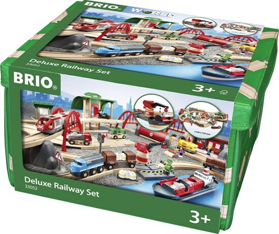 Brio Train Brio Train en bois Circuit de chemin de fer Deluxe 33052 7312350330526