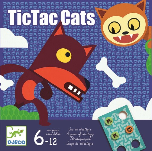 Djeco TicTacCats (fr/en) jeu de stratégie 3070900084490