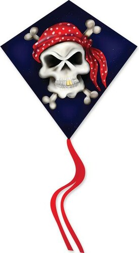Premier Kites Cerf-volant monocorde Losange 25" Tête de mort 630104160647