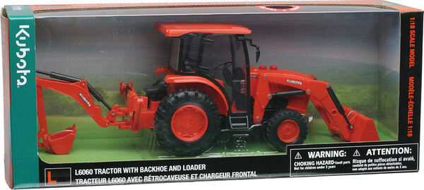 New-Ray Toys Kubota- Tracteur & chargeuse frontale 1:18 sons&lumières 093577331233