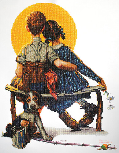 Diamond Dotz Broderie Diamant - Boy and Girl Gazing at the moon (Diamond Painting, peinture diamant) 678361991086