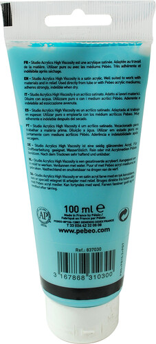 pébéo Acrylique Studio 100ml bleu turquoise 30 3167868310300