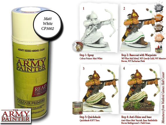 The Army Painter Base Primer Matt White 5713799300217