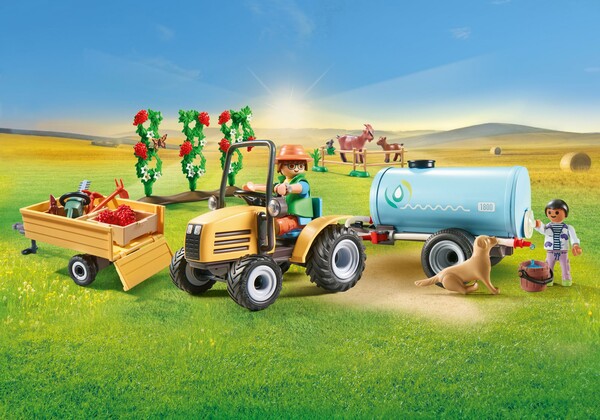 Playmobil Playmobil 71442 Fermier avec tracteur et citerne 4008789714428