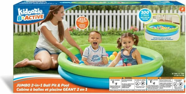 Kidoozie Kidoozie : Piscine à balles ou à eau géantes 2-en-1 127cm X 22.8cm 020373026520
