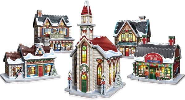 Wrebbit Casse-tête 3D Village de Noël (116pcs) 665541056017