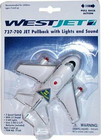 Avion Westjet à rétrofriction avec sons et lumières 673340001640