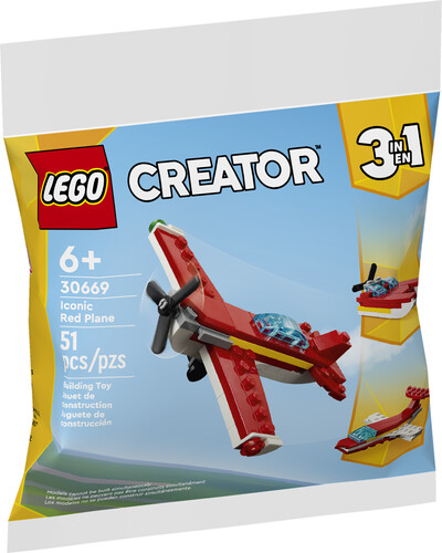 LEGO LEGO 30669 L’avion rouge iconique 673419391252