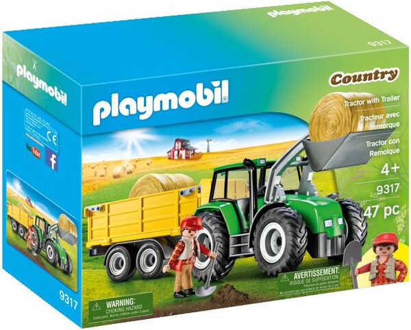Playmobil Playmobil 9317 Tracteur avec remorque 4008789093172