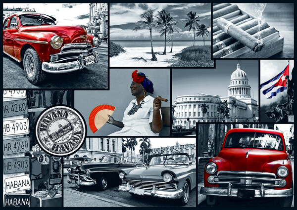 Trefl Casse-tête 500 La Havane, Cuba, collage 5900511371703