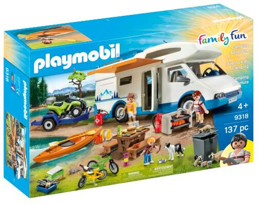 Playmobil Playmobil 9318 Aventure au camping, autocaravane (véhicule récréatif) 4008789093189