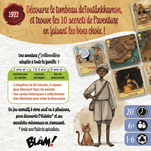 BLAM ! Editions Cartaventura Odyssée - Le secret des pharaons 3770005767518