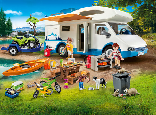 Playmobil Playmobil 9318 Aventure au camping, autocaravane (véhicule récréatif) 4008789093189