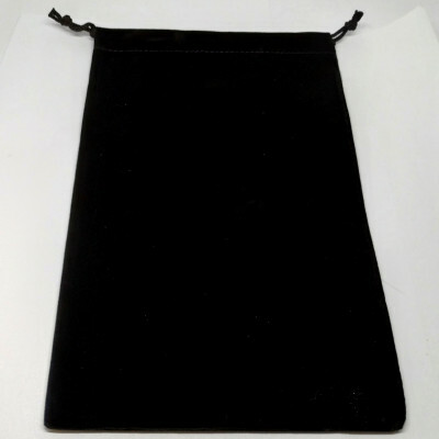 Chessex Pochette à dés 6x10" suédine noir (simili suède) 