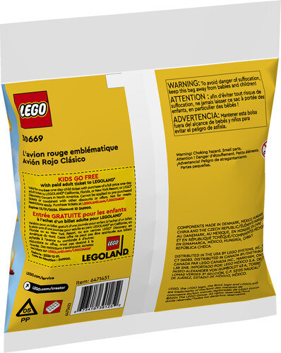 LEGO LEGO 30669 L’avion rouge iconique 673419391252