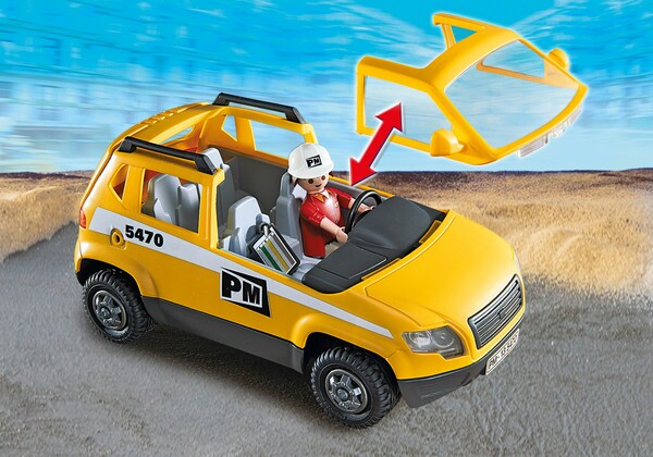 Playmobil Playmobil 5470 Chef de chantier et véhicule d'intervention (avril 2014) 4008789054708