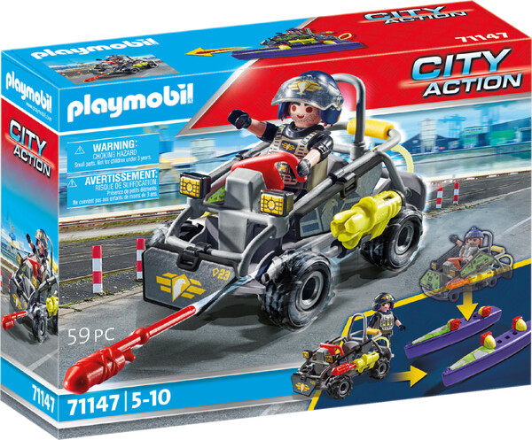 Playmobil Playmobil 71147 Police unité spéciale Quad tout-terrain 4008789711472