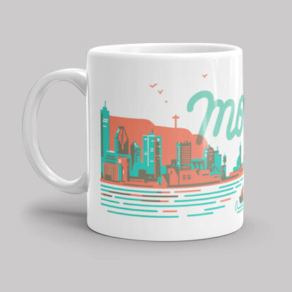 Paperole Tasse Skyline Montréal - Julien Castanié + Marmit Labo 679544003121