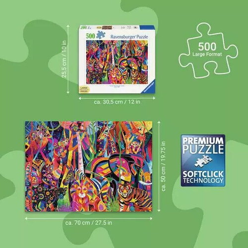 Ravensburger casse-tête Casse-tête 500 Large Jungle de joyaux 4005555018391