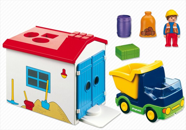 Playmobil Playmobil 6759 1.2.3 Camion avec garage 4008789067593