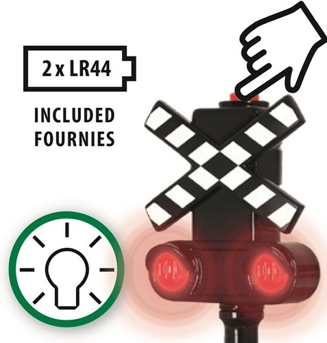 Brio Train Brio Train en bois Feu de croisement lumineux 33862 7312350338621