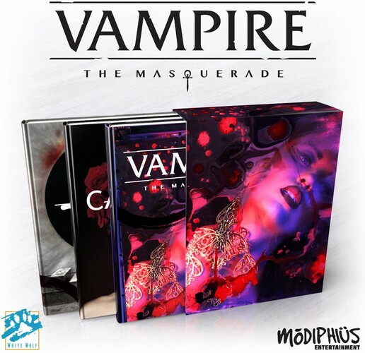 Modiphius Vampire Masquerade 5th (en) Slipcase Set Hard Cover (3 books: Corebook, Camarilla and Anarch supplements) 9781912743001
