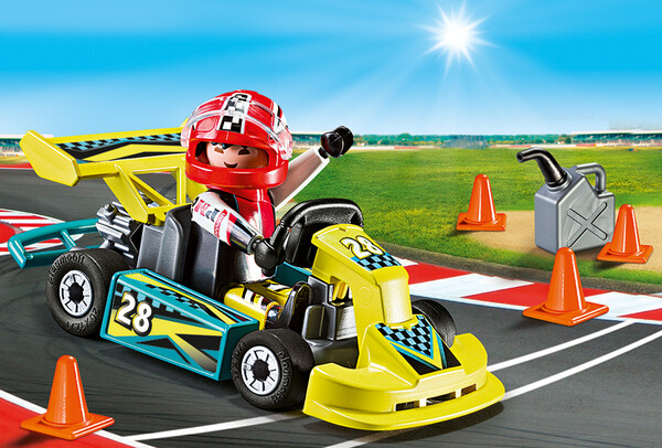 Playmobil Playmobil 9322 Mallette transportable Pilote de karting 4008789093226
